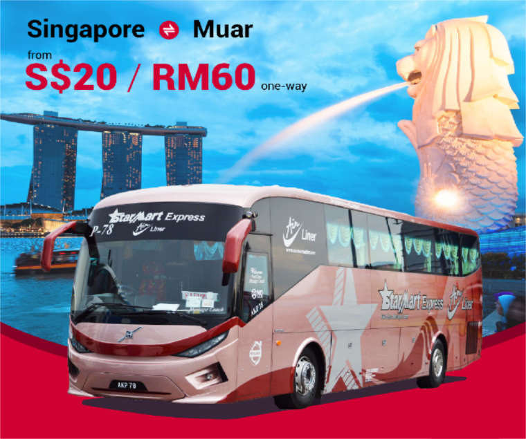 Starmart Express Bus from Singapore to Muar