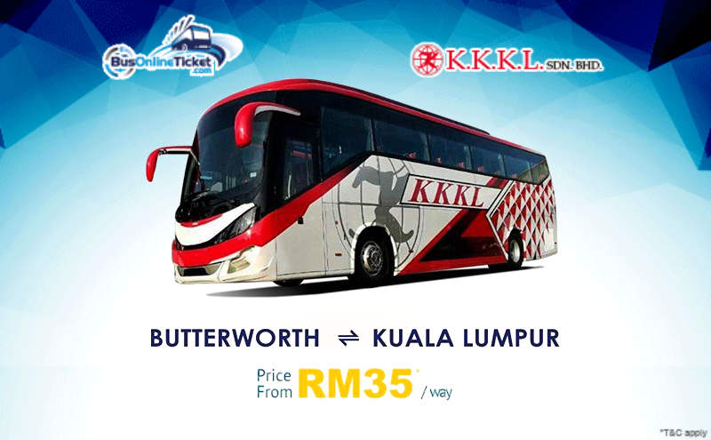 KPB Express 24-Seater Bus from Butterworth to Kuala Lumpur