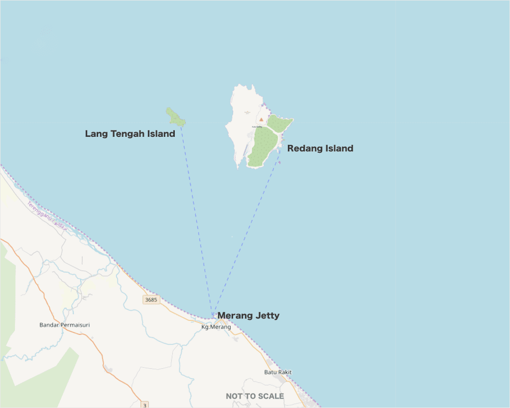 Ferry to Redang Island and Lang Tengah from Merang Jetty, Terengganu