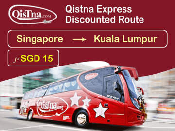Qistna Express Promo: Singapore to Kuala Lumpur fr SGD15