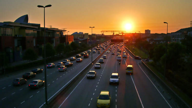 Sunset - over expressway by teddy-rised on Flickr flic.kr/p/4BMs6h