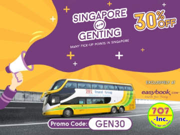 30% off Singapore to Genting Bus Tickets