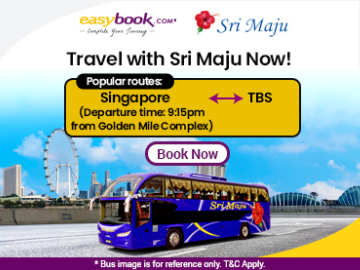 Singapore to Kuala Lumpur by Sri Maju