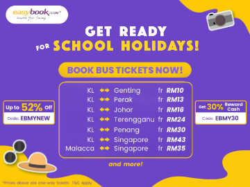 2023 School Holidays Bus Tickets Promo by Easybook.com