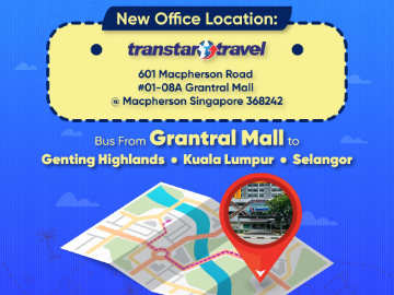 Transtar Bus from Grantral Mall to Genting Highlands and Kuala Lumpur
