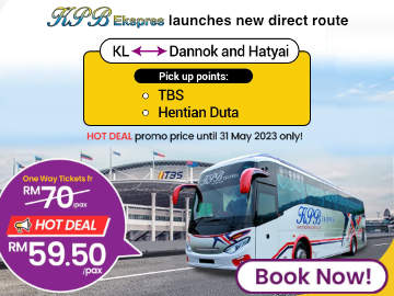 KPB Express New Direct Route from Kuala Lumpur to Dannok and Hatyai