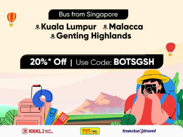 20% Off Bus Tickets from Singapore to KL, Malacca & Genting Highlands