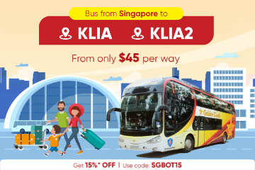 Express Bus from Singapore to KLIA & KLIA2 by Golden Coach