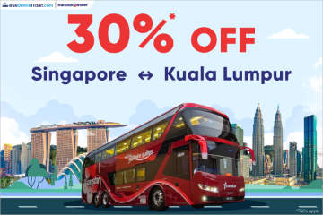30% off Bus Tickets to Kuala Lumpur by Transtar