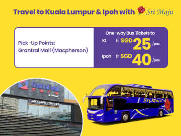 Sri Maju from Grantral Mall to KL($25) & Ipoh($40)