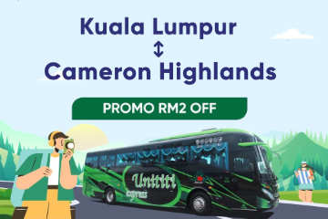 RM2 Off Kuala Lumpur to Cameron Highlands Bus Tickets