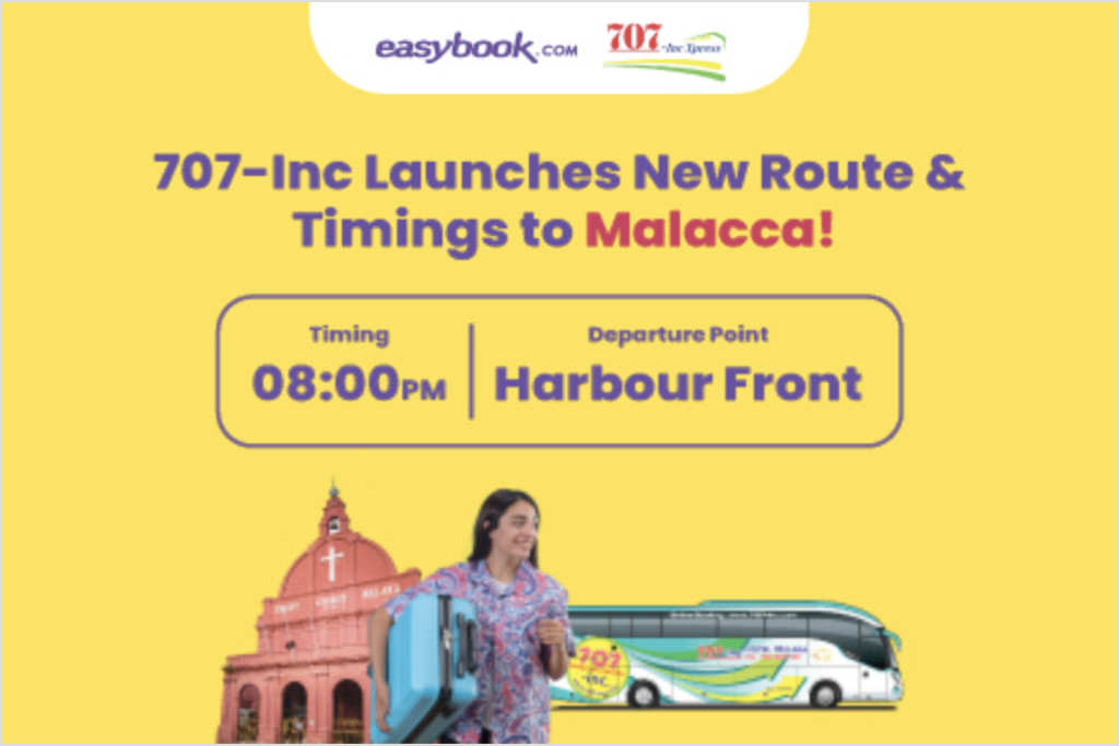 707-Inc Launches New Route and Timings to Malacca