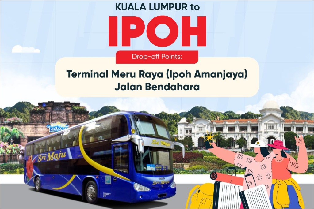 Kuala Lumpur to Ipoh by Sri Maju at 50% Off