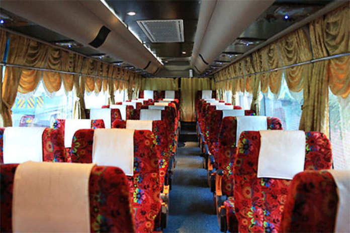 Golden Coach bus interior