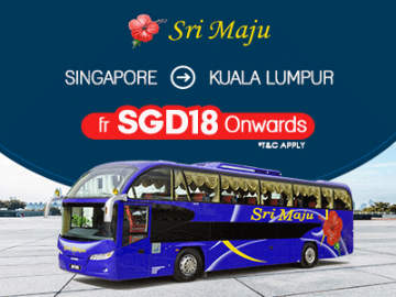 Sri Maju Bus from Singapore to Kuala Lumpur